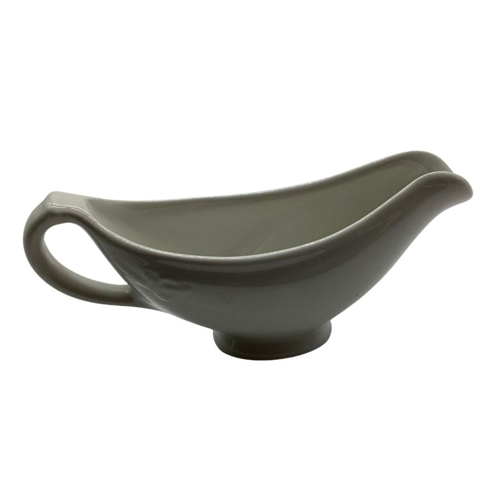 Hall Vintage White Ironstone Gravy Boat